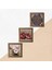 Yaşam Çiçeği, Kelebekli Çiçek, Nar Taş Duvar Tablosu Ahşap Çerçeveli Duvar Dekoru 3 Parça Tablo Seti Wall Art W3-1239 5