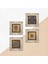 Stone Nazar, Yaşam Çiçeği Çerçeveli Taş Duvar Tablosu 4’lü Set - Dekoratif Modern Sanat, Ev ve Ofis Dekoru |TK4-1489| 5