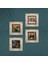 Van Gogh, Leonardo da Vinci, Çığlık, Yerli Kadınlar Taş Duvar Tablosu Çerçeveli Duvar Dekoru 4 Parça Tablo Seti Wall Art T4-1696 4