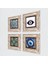 Nazar, Hayat Ağacı, Mandala Taş Duvar Tablosu Çerçeveli Duvar Dekoru 4 Parça Tablo Seti Wall Art T4-1658 2