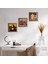İki Müzisyen Kız Tablosu, Leonardo da Vinci Mona Lisa, Nar Taş Duvar Tablosu Ahşap Çerçeveli Duvar Dekoru 3 Parça Tablo Seti Wall Art W3-1402 1