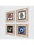Nazar, Şahmeran, Nar Ağacı, Fatma Ana Eli (Hamsa) Taş Duvar Tablosu Çerçeveli Duvar Dekoru 4 Parça Tablo Seti Wall Art T4-1502 2