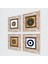 Nazar Taş Duvar Tablosu Çerçeveli Duvar Dekoru 4 Parça Tablo Seti Wall Art T4-1859 2
