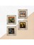 Da Vinci Mona Lisa, Kayalıklar Bakiresi, Çığlık, Yerli Kadınlar Çerçeveli Taş Duvar Tablosu 4’lü Set - Dekoratif Modern Sanat, Ev ve Ofis Dekoru |TK4-1666| 5