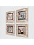 Gül, Lale, Kelebekli Çiçek Taş Duvar Tablosu Çerçeveli Duvar Dekoru 4 Parça Tablo Seti Wall Art T4-1874 2