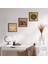 Lotus Çiçeği, Nazar, Nar Taş Duvar Tablosu Ahşap Çerçeveli Duvar Dekoru 3 Parça Tablo Seti Wall Art W3-1605 1