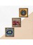Stone Nazar, Nar Ahşap Çerçeveli Taş Duvar Tablosu 3’lü Set – 25x25 cm Dekoratif Modern Sanat – Ev ve Ofis Dekoru |W3-1611| 5