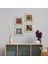 Yaşam Çiçeği, Vav, Nazar, Bereket Duası Taş Duvar Tablosu Çerçeveli Duvar Dekoru 4 Parça Tablo Seti Wall Art T4-220 1