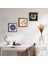 Stone Nazar, Lale Ebru Sanatı, Şahmeran Ahşap Çerçeveli Taş Duvar Tablosu 3’lü Set – 25x25 cm Dekoratif Modern Sanat – Ev ve Ofis Dekoru |W3-673| 1