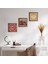 Mandala, Lotus Çiçeği, Nar Taş Duvar Tablosu Ahşap Çerçeveli Duvar Dekoru 3 Parça Tablo Seti Wall Art W3-1646 1