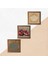 Yaşam Çiçeği, Lotus Çiçeği, Nar Ahşap Çerçeveli Taş Duvar Tablosu 3’lü Set – 25x25 cm Dekoratif Modern Sanat – Ev ve Ofis Dekoru |W3-1649| 5