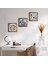 Çini Sanatı Lale, Yelkenli Gemi Taş Duvar Tablosu Ahşap Çerçeveli Duvar Dekoru 3 Parça Tablo Seti Wall Art W3-42 1