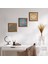 Yaşam Çiçeği, Lotus Çiçeği Ahşap Çerçeveli Taş Duvar Tablosu 3’lü Set – 25x25 cm Dekoratif Modern Sanat – Ev ve Ofis Dekoru |W3-526| 1
