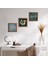 Stone Nazar, Yaşam Çiçeği, Şahmeran Ahşap Çerçeveli Taş Duvar Tablosu 3’lü Set – 25x25 cm Dekoratif Modern Sanat – Ev ve Ofis Dekoru |W3-82| 1