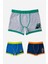 Erkek Çocuk Pamuklu Baskılı Rahat Kesim Likralı Boxer 3'lü Paket Renkli 1