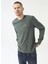 Csc M Basic Sm Logo Ls Tee Yeşil Erkek Tişört CS0354-353 1
