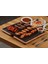 Döküm Ahşap ve Döküm Demir Hot Plate Servis Tahtası 30 x 40 cm 4