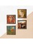 Stone Salvador Dalí, Picasso, Van Gogh, Gustav Klimt Ahşap Çerçeveli Taş Duvar Tablosu 4’lü Set – 25x25 cm Dekoratif Modern Sanat – Ev ve Ofis Dekoru |W4-949| 5