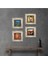 Stone Salvador Dalí, Picasso, Van Gogh, Gustav Klimt Çerçeveli Taş Duvar Tablosu 4’lü Set - Dekoratif Modern Sanat, Ev ve Ofis Dekoru |TK4-695| 1