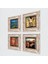 Stone Salvador Dalí, Picasso, Van Gogh, Gustav Klimt Çerçeveli Taş Duvar Tablosu 4’lü Set - Dekoratif Modern Sanat, Ev ve Ofis Dekoru |TK4-695| 2