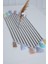 Renkli Püsküllü Çizgili Runner 90 x 30,R-47K 4