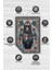 Nuh'un Gemisi Koleksiyonu Ayı, Çiçek Desenli Art Deco Tarzı Vintage Halı,Çok Renkli Maksimalist Halı 4