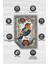Nuh'un Gemisi Koleksiyonu Kuş, Çiçek Desenli Art Deco Tarzı Vintage Halı,Çok Renkli Maksimalist Halı 4