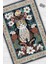 Nuh'un Gemisi Koleksiyonu Kedi, Çiçek Desenli Art Deco Tarzı Vintage Halı,Çok Renkli Maksimalist Halı 2