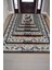 Nuh'un Gemisi Koleksiyonu Dinozor, Çiçek Desenli Art Deco Tarzı Vintage Halı,Çok Renkli Maksimalist Halı 5