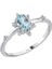 Pırlanta ve Sky Blue Topaz Buz Kristali Yüzük 0417R0325 1