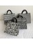 Balıksırtı Vintage Kadınlar Tuval Dalga Balıksırtı Omuz Alışveriş Çantası Rahat Bayanlar Büyük Kapasiteli Leopar Zebra Desen Tote Çanta (Yurt Dışından) 2