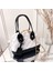 Siyah ve Beyaz Lüks Düz Renk Omuz Crossbody Çanta Kadın 2022 Trend Çanta Kadın Tasarımcı Casual Lingge Çanta Yeni Messenger Çanta Için (Yurt Dışından) 4
