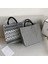 Balıksırtı Vintage Kadınlar Tuval Dalga Balıksırtı Omuz Alışveriş Çantası Rahat Bayanlar Büyük Kapasiteli Leopar Zebra Desen Tote Çanta (Yurt Dışından) 4