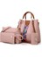Kırmızı 4 In 1 Kadın Omuz Crossbody Çanta Kompozit Çanta Kadınlar Için Pu Deri Tasarımcı Çanta Büyük Kapasiteli Bayan Alışveriş Çantası (Yurt Dışından) 5