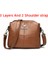3 Katmanlar-Kahverengi Yüksek Kaliteli Yumuşak Pu Deri Omuz Kadınlar Için Crossbody Çanta 2022 Yeni Lüks Çanta Kadın Çanta Tasarımcısı Messenger Çanta Sac (Yurt Dışından) 2