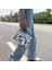 Siyah Lüks Tasarım Kadın Deri Çanta ve Çanta Kadınlar Için Yeni Moda Crossbody Çanta Graffiti Çanta Omuz Çantaları Kadın Çantası (Yurt Dışından) 2