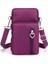Mor Yeni Cep Telefonu Çantası Kadın Askılı Çanta Asılı Boyun Bozuk Para Cüzdanı Dikey Çanta Yeni Tüm Maç Mini Küçük Crossbody Çanta (Yurt Dışından) 4