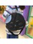 Siyah Küçük Kedi Komik Kedi Kanvas Çanta Büyük Kapasiteli Yuvarlak Karikatür Kadın Çanta Omuz Çantaları Gençlik Moda Sling Messenger Çanta Bez Çantalar (Yurt Dışından) 2