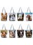 HL3207 Kadınlar Için Sevimli Batı Köpek Çanta Özelleştirilebilir Bakkaliye Pug Retriever Alışveriş Çantaları Katlanabilir Hayvan Büyük Kapasiteli Omuz Çantası (Yurt Dışından) 5