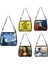 YXBSJMHS20 Van Gogh Yıldızlı Gece Omuz Ayçiçeği Yağlıboya Tuval Tote Çanta Retro Mona Lisa Sanat Moda Çanta Kadın Boş Debriyaj (Yurt Dışından) 4