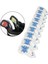 9pcs Deluxe Golf Headcover Set Set Anti-Cratch 4-9, P, S, Bir Kulüpğı Mavi (Yurt Dışından) 3
