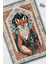 Nuh'un Gemisi Koleksiyonu Tilki, Çiçek Desenli Art Deco Tarzı Vintage Halı,Çok Renkli Maksimalist Halı 2
