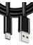 Siyah Sağlam Micro USB Girişli Telefonlara Hasır Micro Hızlı Şarj Aleti Kablosu Şarz Veri Aktarım Kablo Android Uyumlu 1