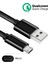 Siyah Sağlam Micro USB Girişli Telefonlara Hasır Micro Hızlı Şarj Aleti Kablosu Şarz Veri Aktarım Kablo Android Uyumlu 5