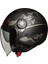 Motosiklet Yarım Kask Camlı Ce Onaylı Güneş Vizörlü Motor Kaskı Unıver 1
