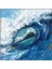 Büyük Okyanus Dalgası Yağlı Boya Dokulu Tablo 1