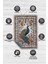 Nuh'un Gemisi Koleksiyonu Tavus Kuşu, Çiçek Desenli Art Deco Tarzı Vintage Halı,Çok Renkli Maksimalist Halı 4