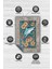 Nuh'un Gemisi Koleksiyonu Köpek Balığı, Çiçek Desenli Art Deco Tarzı Vintage Halı,Çok Renkli Maksimalist Halı 4