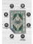 Nuh'un Gemisi Koleksiyonu Örümcek, Çiçek Desenli Art Deco Tarzı Vintage Halı,Çok Renkli Maksimalist Halı 4