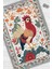 Nuh'un Gemisi Koleksiyonu Horoz, Çiçek Desenli Art Deco Tarzı Vintage Halı,Çok Renkli Maksimalist Halı 2